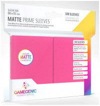 Gamegenic Matte Prime Card Sleeves Pink (66mm x 91mm) 100 Sleeves Per Pack
