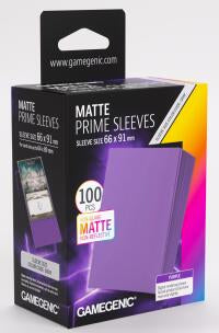Gamegenic Matte Prime Card Sleeves Purple (66mm x 91mm) 100 Sleeves Per Pack