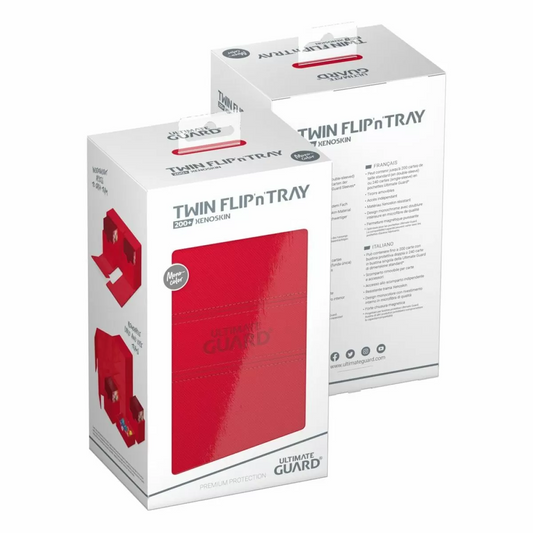 Ultimate Guard: Deck Box – XenoSkin Monocolor Twin Flip'n'Tray 200+ – Red
