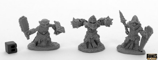 Reaper Bones Black: Bloodstone Gnome Warriors (3)