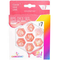 Gamegenic candy-like series peach RPG dice set (7pcs)