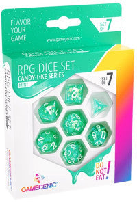 Gamegenic candy-like series mint RPG dice set (7pcs)