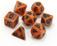 Die hard dice polymer RPG polyhedral set pumpkin ancient
