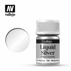 Vallejo model colour - metallic liquid white gold