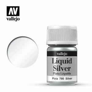 Vallejo model colour -  metallic liquid silver (alcohol base)