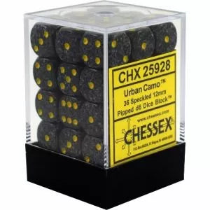 Chessex speckled 12mm d6 urban camo