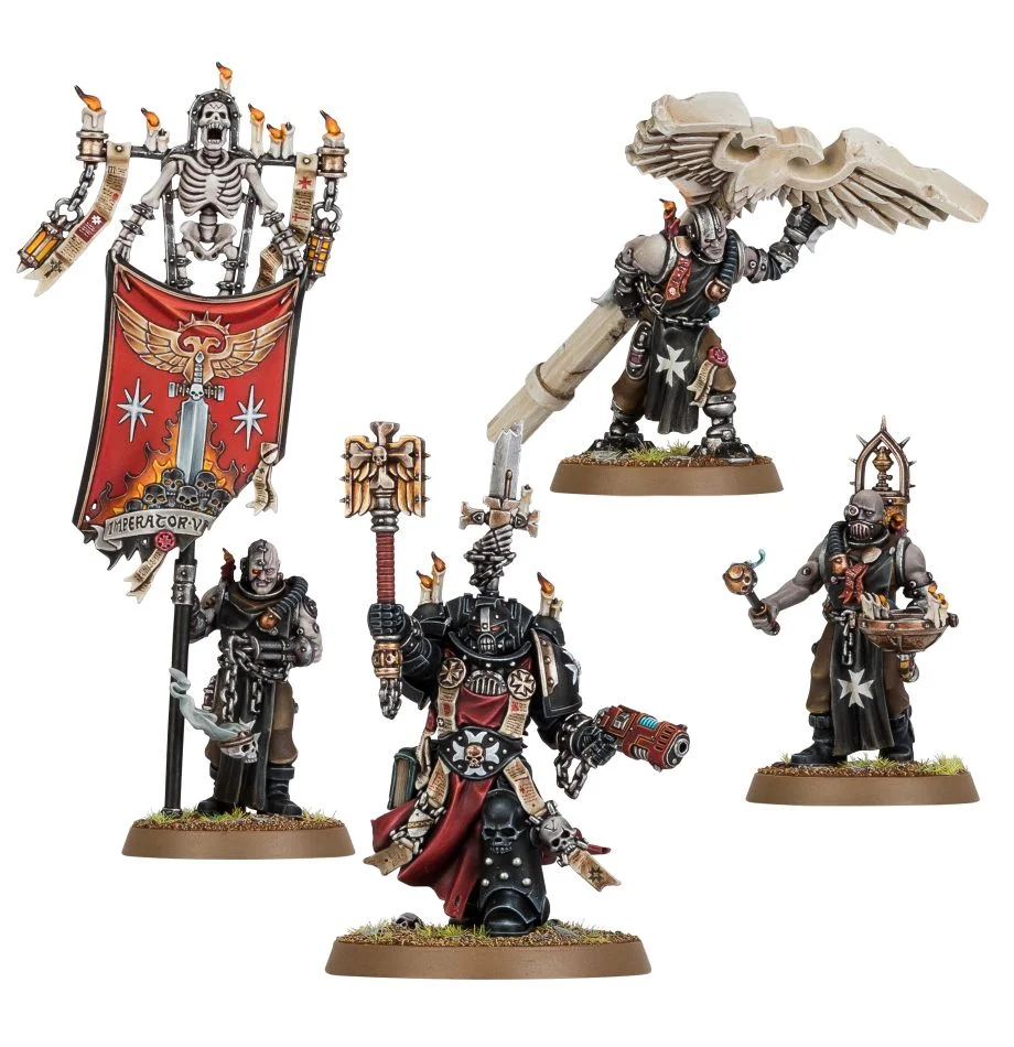 Black Templars: Chaplain Grimaldus & Retinue