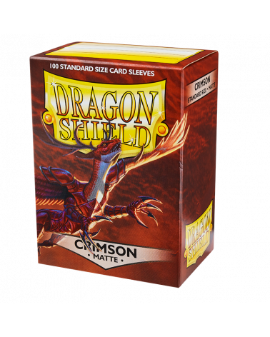 Sleeves - Dragon Shield - Box 100 - Crimson MATTE