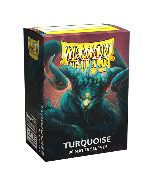 Sleeves - Dragon Shield - Box 100 - Turquoise MATTE