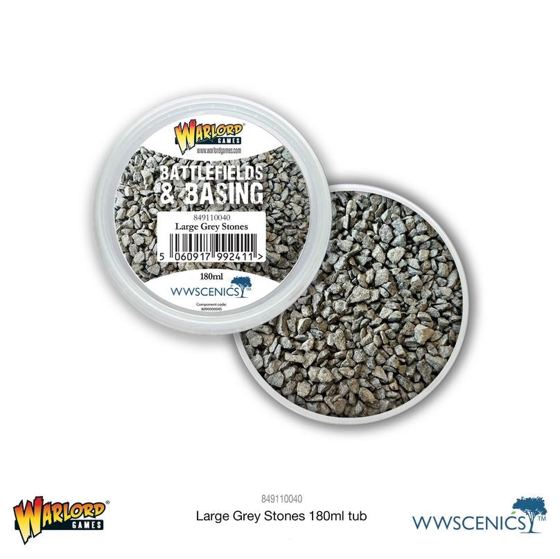 Battlefields & Basing - Large Grey Stones (180ml)