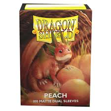 Sleeves - Dragon Shield - Box 100 - Standard Size Dual Matte Peach