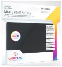 Gamegenic Matte Prime Card Sleeves Black (66mm x 91mm) (100 Sleeves Per Pack)