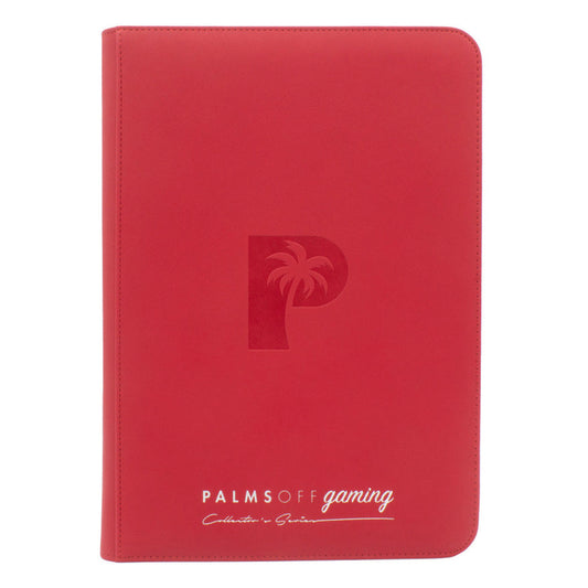 Collector's Series Top Loader Zip Binder - CLEAR - Red