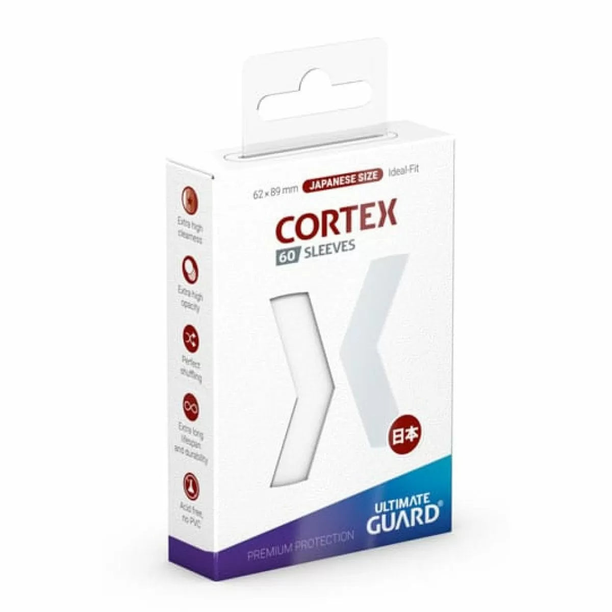 Ultimate Guard Cortex Sleeves Japanese Size White (60)