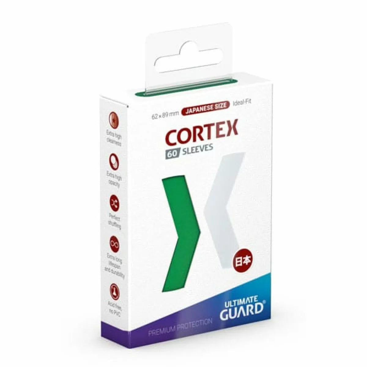 Cortex 60 sleeves Japanese size green