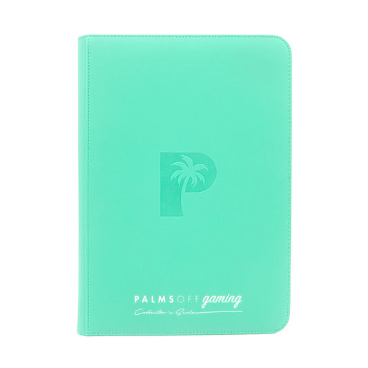 Collector's Series Top Loader Zip Binder - CLEAR - Turquoise