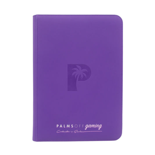 Collector's Series Top Loader Zip Binder - CLEAR - Purple