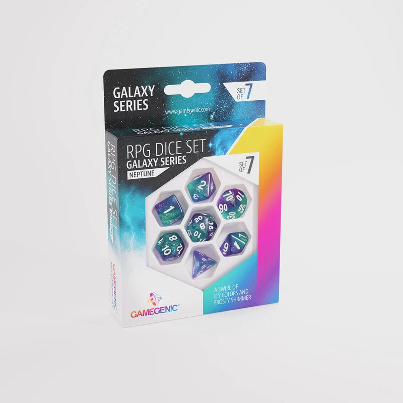 RPG Dice Set Galaxy Series Neptune