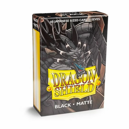 Dragon Shield: Japanese Size Sleeves – Matte – Black