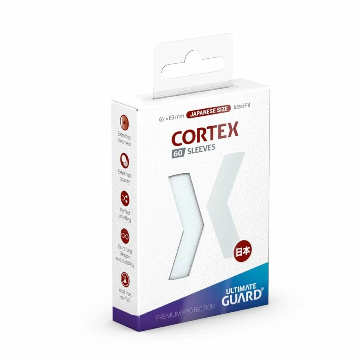 Ultimate Guard: Japanese Size Sleeves – Cortex – Transparent