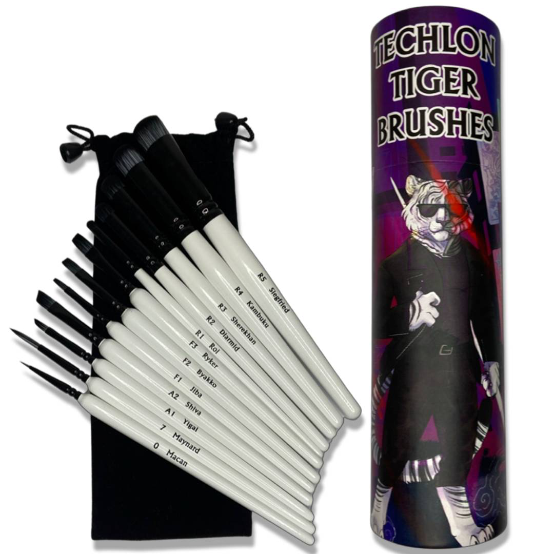 Techlon Tiger Drybrush Set