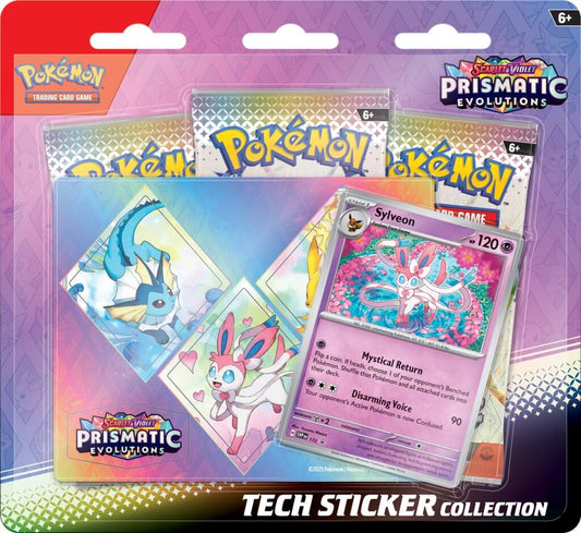 *PREORDER POKÉMON TCG Scarlet & Violet 8.5 Prismatic Evolutions Tech Sticker Collection