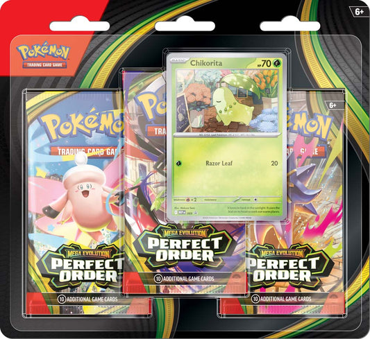 **PREORDER Pokémon TCG: Mega Evolution—Perfect Order 3-Booster Blister