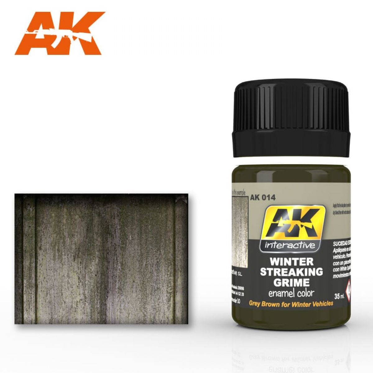 AK Interactive - Weathering Products - Streaking Grime for Winter Vehicles 35ml