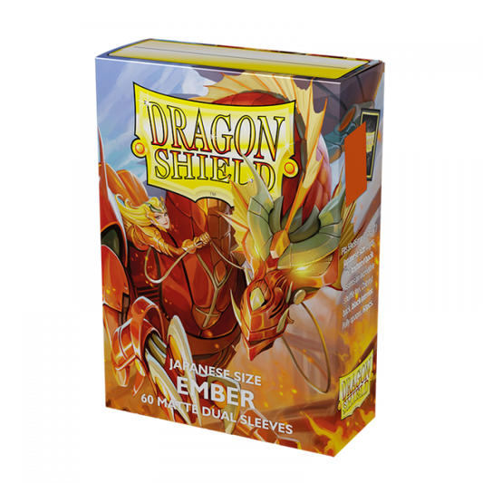 Dragon Shield: Japanese Size Sleeves – Matte Dual – Ember