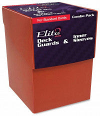 BCW Deck Case Box, Deck Protectors and Inner Sleeves Standard Elite2 Combo Pack Glossy Autumn