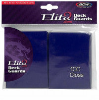 BCW Deck Protectors Standard Elite2 Glossy Blue
(66mm x 93mm) (100 Sleeves Per Pack)