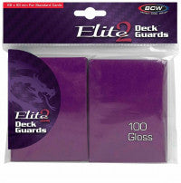 BCW Deck Protectors Standard Elite2 Glossy Mulberry
(66mm x 93mm) (100 Sleeves Per Pack)