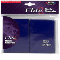 BCW Deck Protectors Standard Elite2 matte blue
(66mm x 93mm) (100 Sleeves Per Pack)