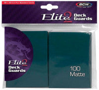 BCW Deck Protectors Standard Elite2 matte teal
(66mm x 93mm) (100 Sleeves Per Pack)