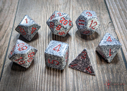 Chessex D7-Die Set Speckled Polyhedral Granite 7-Die Set
