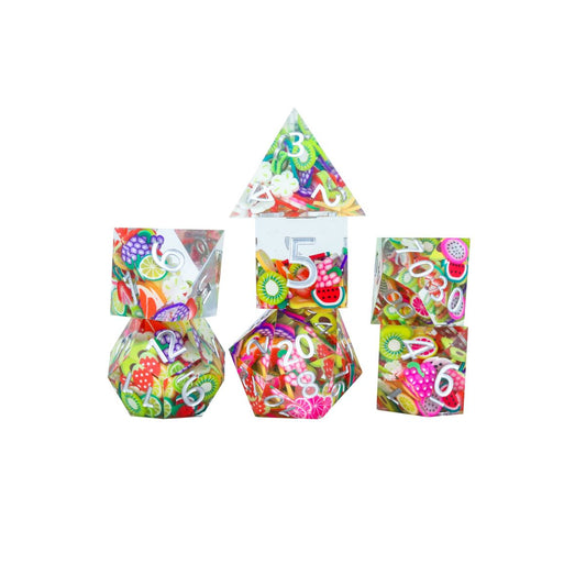 Sirius Dice - Sharp Fruit Dice Set 7