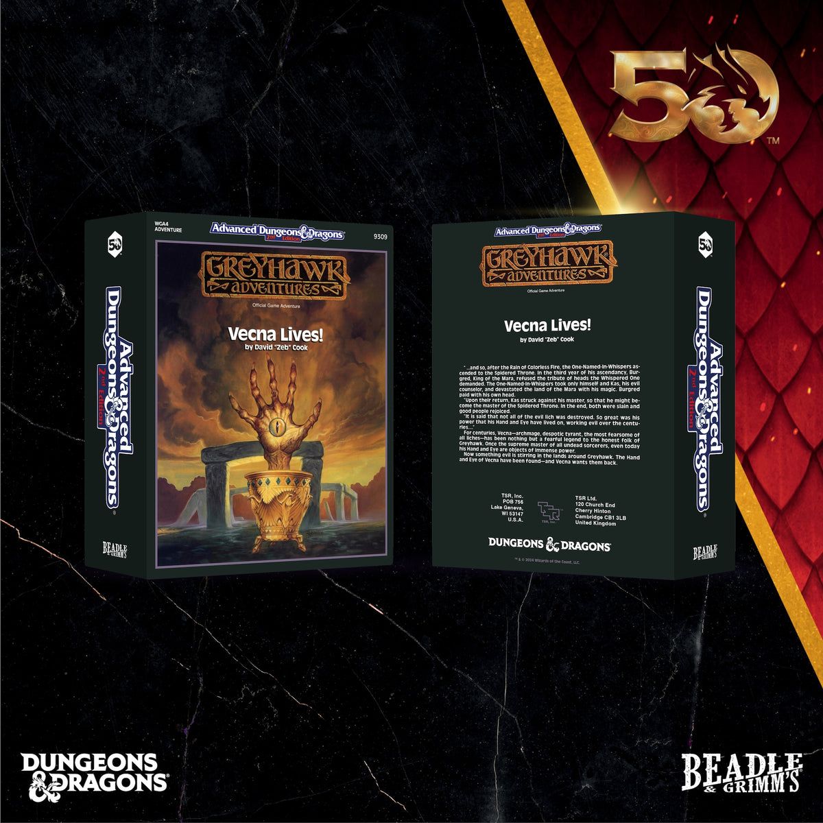 Beadle & Grimm's Vecna Lives Dice & Accessories Set D&D 50th