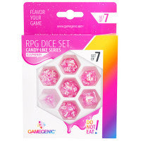 Gamegenic candy-like series raspberry RPG dice set (7pcs)