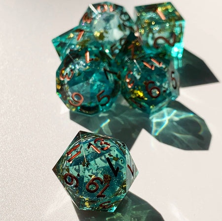 ACE 7 RPG Dice Active Resin - Forest Green