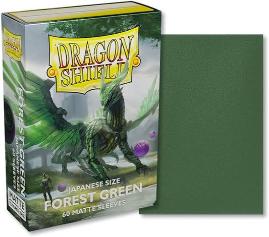 Sleeves - Dragon Shield Japanese - Box 60 - Forest Green Matte