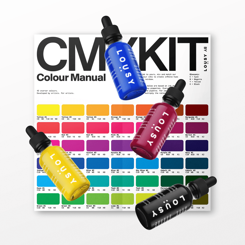 Lousy Ink: CMYKIT - DIY Colour Mixing Kit