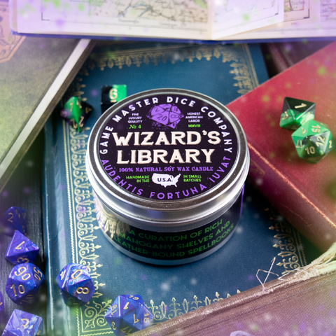Gaming Candle: Wizard's Library