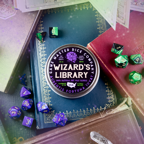 Gaming Candle: Wizard's Library