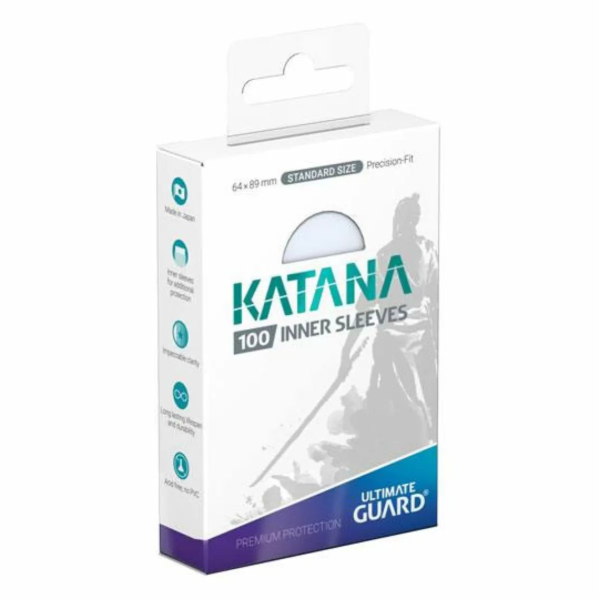 Ultimate Guard Katana Standard Size Inner Sleeves Transparent (100)