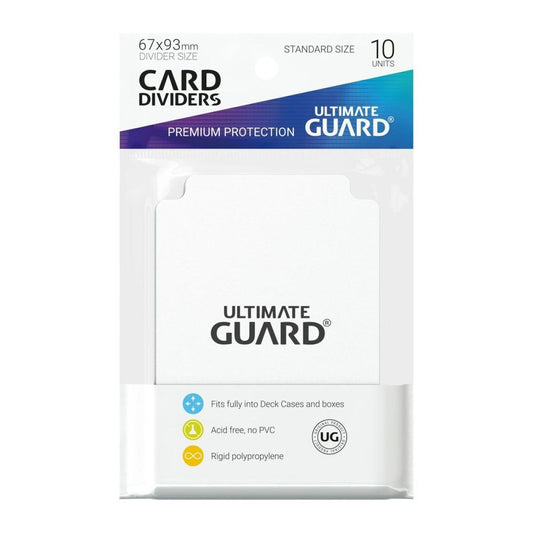 Ultimate Guard Card Dividers Standard Size White (10)